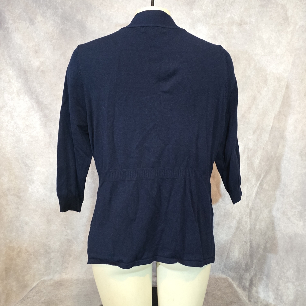 Grace Elements Navy Lightweight Open Cardigan - image 3
